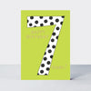 Spotty Age 7 Birthday Card