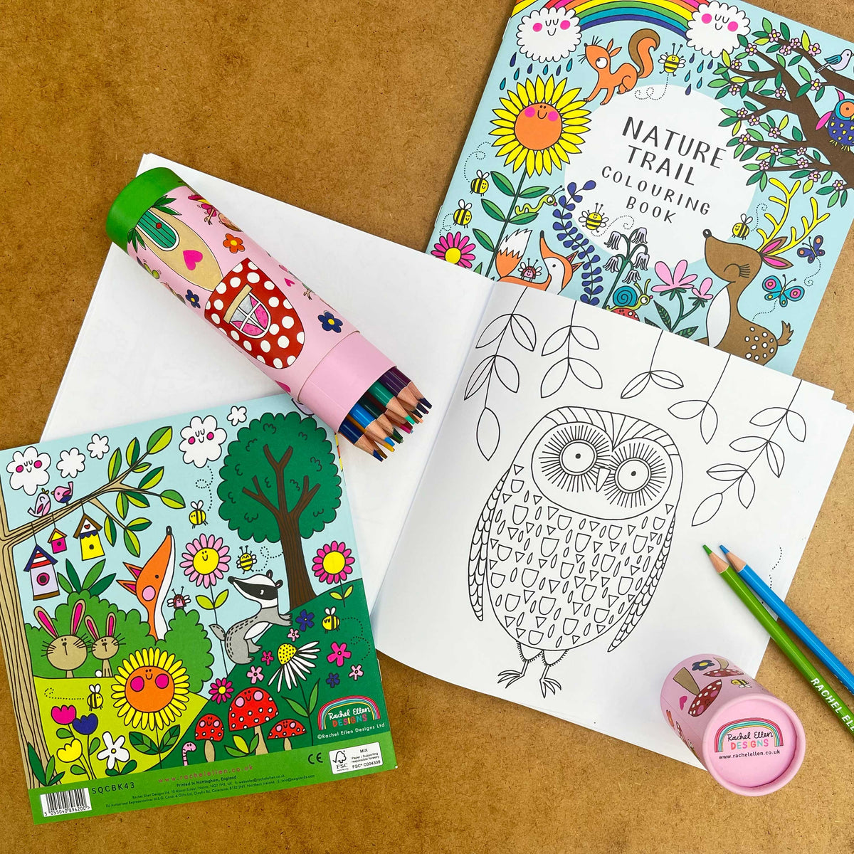 Nature Trail Animals Colouring Book