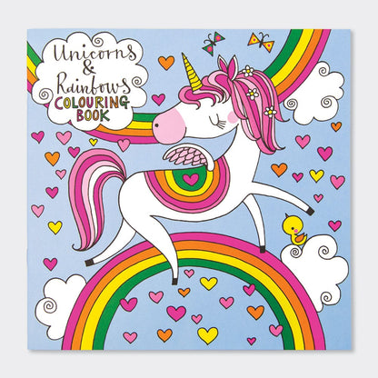 Unicorns &amp; Rainbows Colouring Book