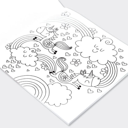 Unicorns &amp; Rainbows Colouring Book