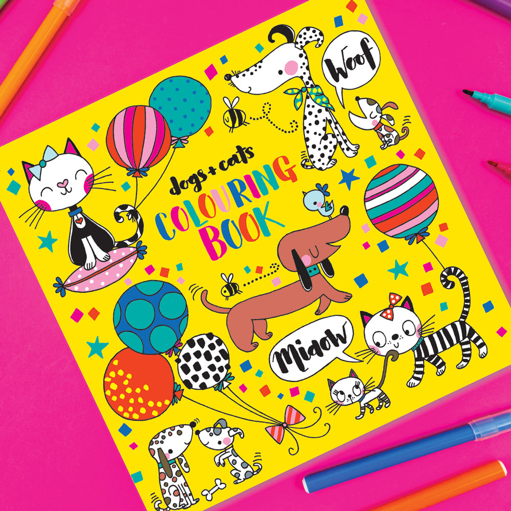 Cats &amp; Dogs Colouring Book