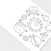 To The Moon Space Colouring Book