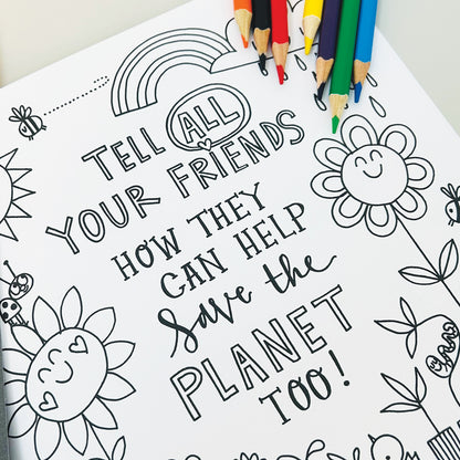 Save The Earth Colouring Book