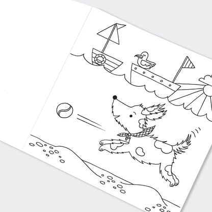 Playful Pups Dogs Colouring Book