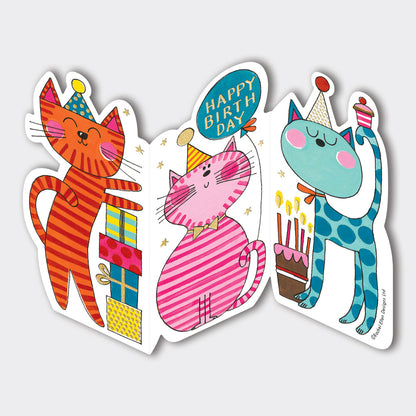 Squiggles - Happy Birthday/Cats Birthday Card