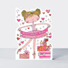 Star Jumps - Birthday Girl ballerina  - Birthday Card