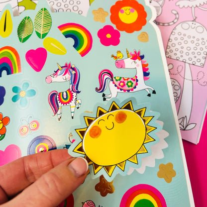 Fairy Die-Cut Colouring Book with Stickers