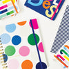 200-Page Lined Wirebound Notebook - Jot It Down/Dots