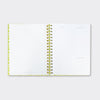 200-Page Lined Wirebound Notebook -  Floral Planner With Lists