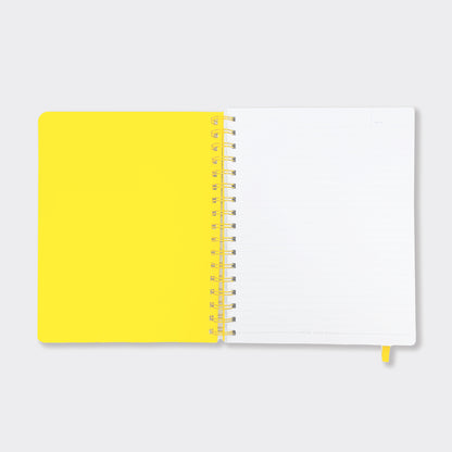200-Page Lined Wirebound Notebook -  Daisy Floral