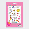 Just Be Yourself Children's Temporary Tattoos 42 Tattoos with Gold Foil Details