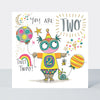 T-Party - Age 2 Birthday Card /Owl & Balloons