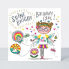 T-Party - Birthday Girl Shine Bright Fairy & Balloons  - Birthday Card