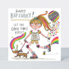 T-Party - Happy Birthday Rollerskates  - Birthday Card