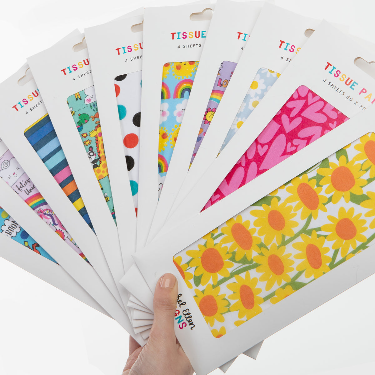 Tissue Paper - Colourful Horizontal Stripes