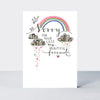 TLC - So sorry for your loss/rainbow - Sympathy Card
