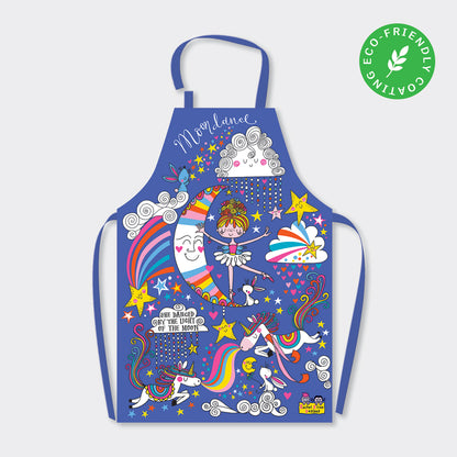 Ballerina &amp; Unicorn Apron - Adjustable for Children (Ages 4-10)