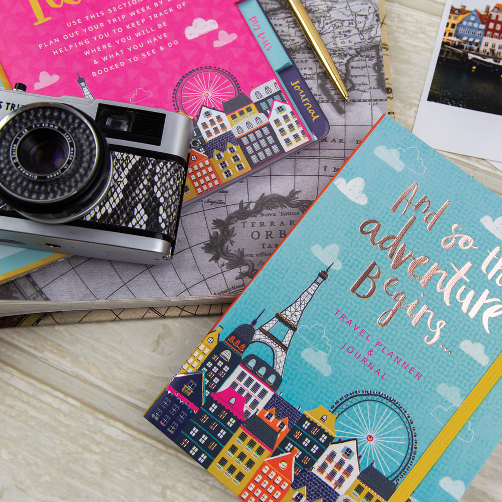Rachel Ellen travel planner and journal soft cover with mustard elastic closure