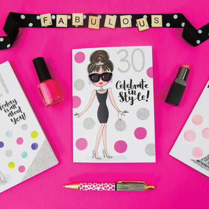 Venus - 30th Birthday Card celebrate in style/Holly