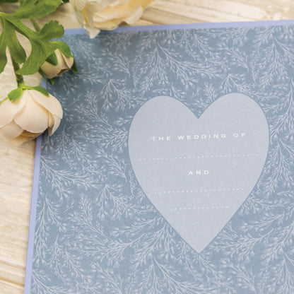 Powder Blue Wedding Planner Book | Undated Organiser with Gold Foil &amp; Checklists