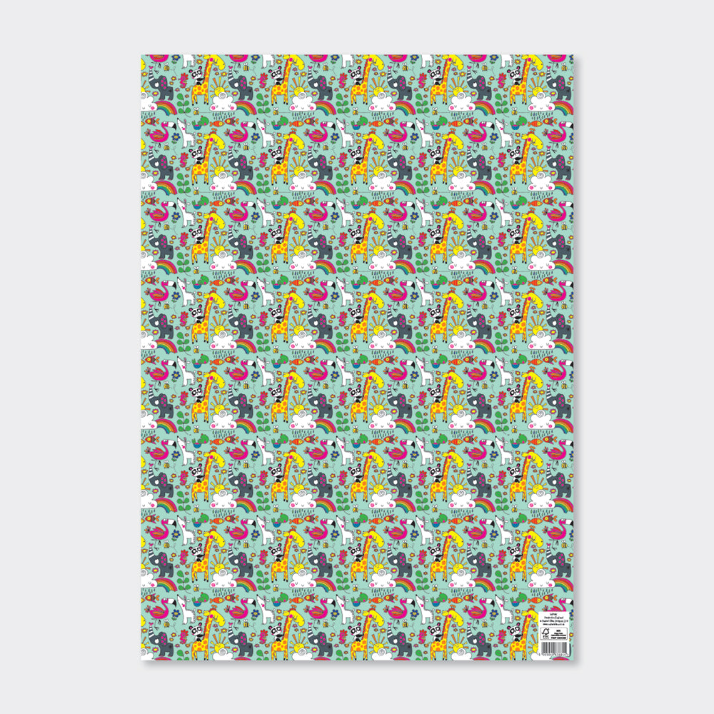 Gift Wrap Sheet  - Love Our Planet - Animals