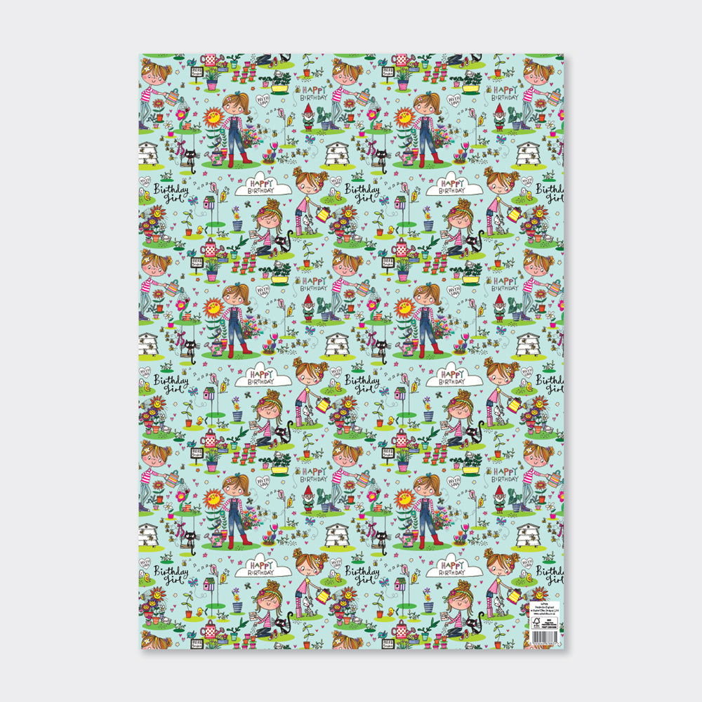 Gift Wrap Sheet  -Little Gardener