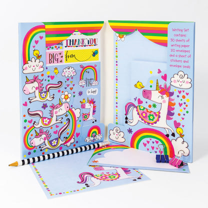 Letter Writing Set Wallet - Magical Unicorn