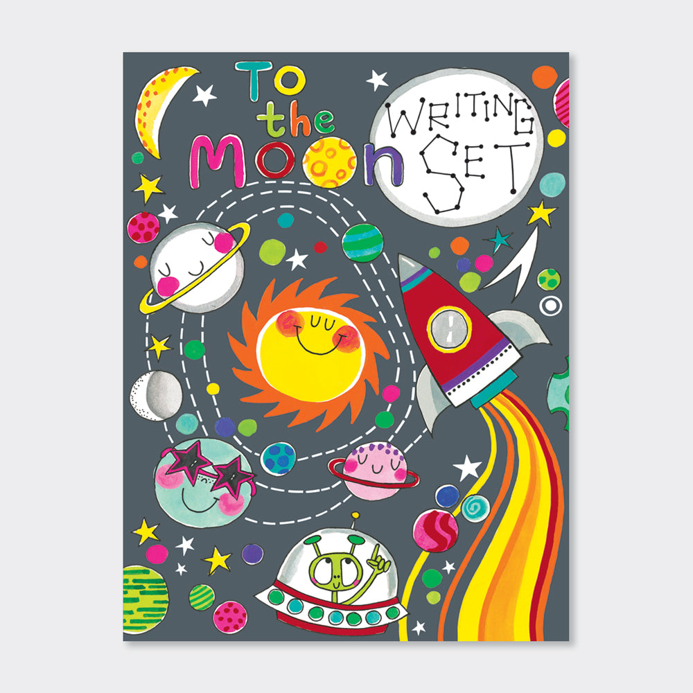 Letter Writing Set Wallet - 'To The Moon' Space