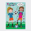 Girls football letter writing set, full kit with paper envelopes stickers