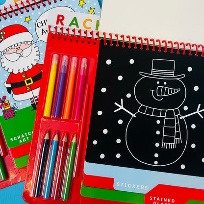 Christmas Activity Book with Scratch Art &amp; Stickers