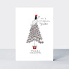 Almond - Sister/Dog In A Christmas Tree Christmas Card