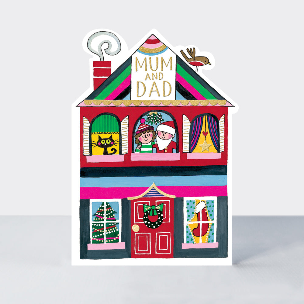 Cookie Cutter Christmas Card - Mum &amp; Dad at Christmas