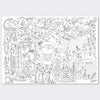 Giant Colouring Poster - Christmas - Santa & Friends