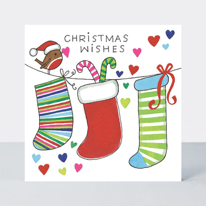 Christmas Cube - Trees &amp; Stockings - Box of 20 Cards