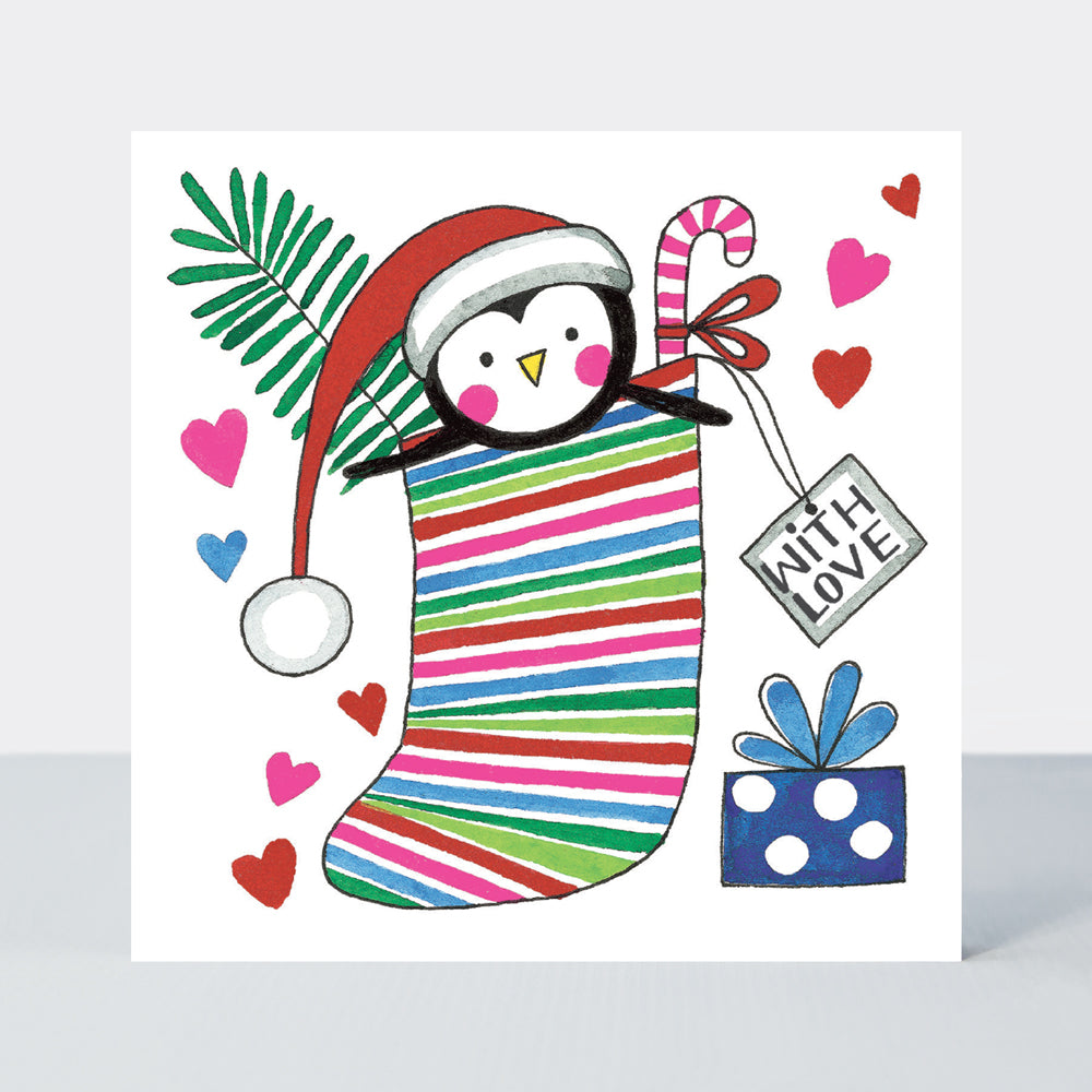 Christmas Cube - Trees &amp; Stockings - Box of 20 Cards