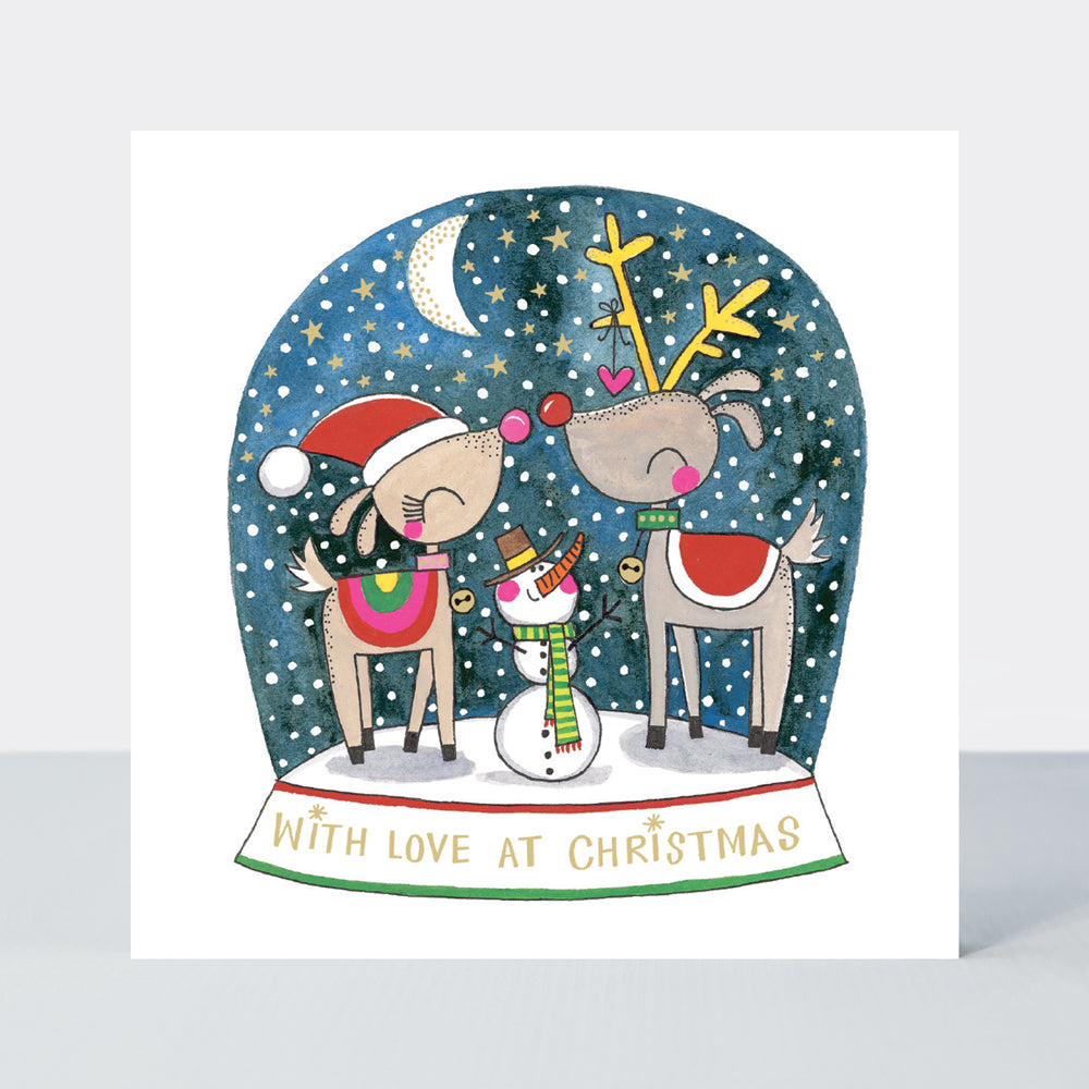 Christmas Cube - Santa, Snowmen &amp; Reindeer - Box of 20 Cards