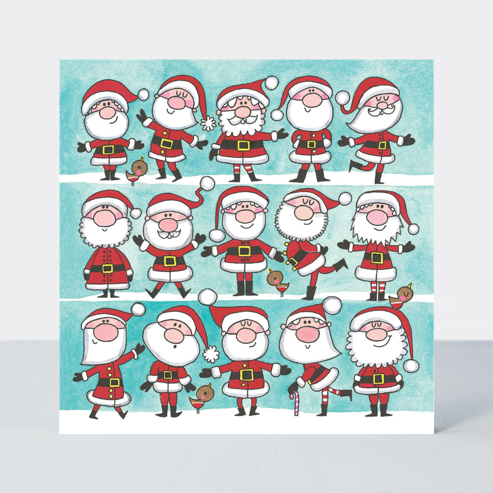 Christmas Cube - Santa, Snowmen &amp; Reindeer - Box of 20 Cards