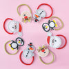 Kid's Christmas Hair Elastics - Penguin & Snowman