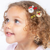 Kid's Christmas Hair Clips - Santa & Rudolph