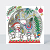 Christmas Jigsaw Cards - Reindeer Snow Globe