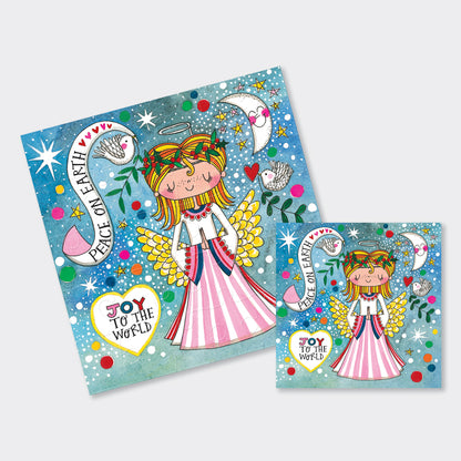 Christmas Jigsaw Cards - Peace on Earth Angel