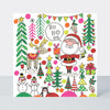 Christmas Jigsaw Cards - Santa, Reindeer & Trees