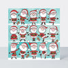 Christmas Jigsaw Cards - Multiple Santas