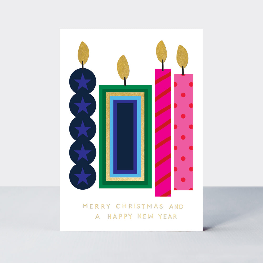 Joy - Merry Christmas &amp; a Happy New Year/Christmas Candles Christmas Card