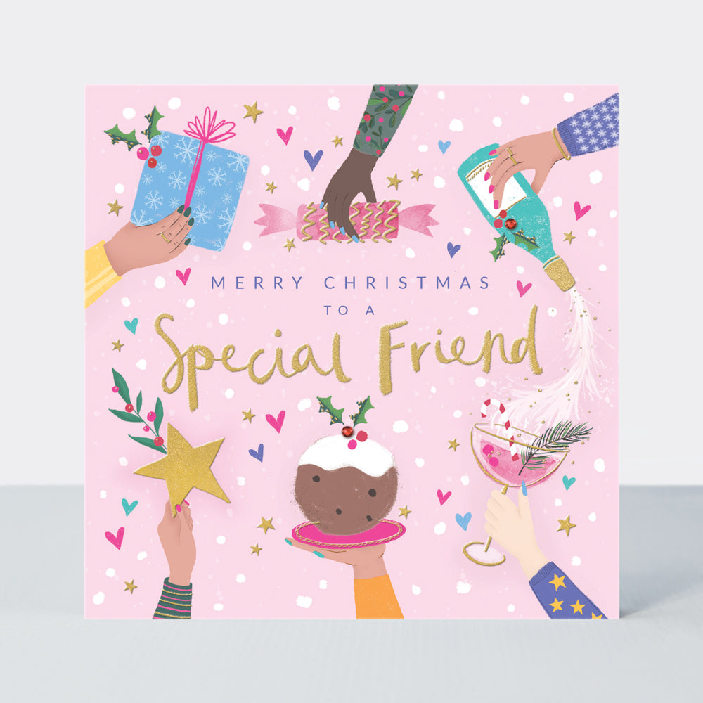 Mistletoe & Wine - Special Friend Christmas Card