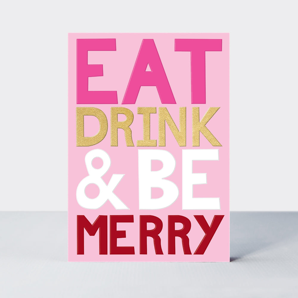 Eggnog Christmas Card - Eat Drink & Be Merry