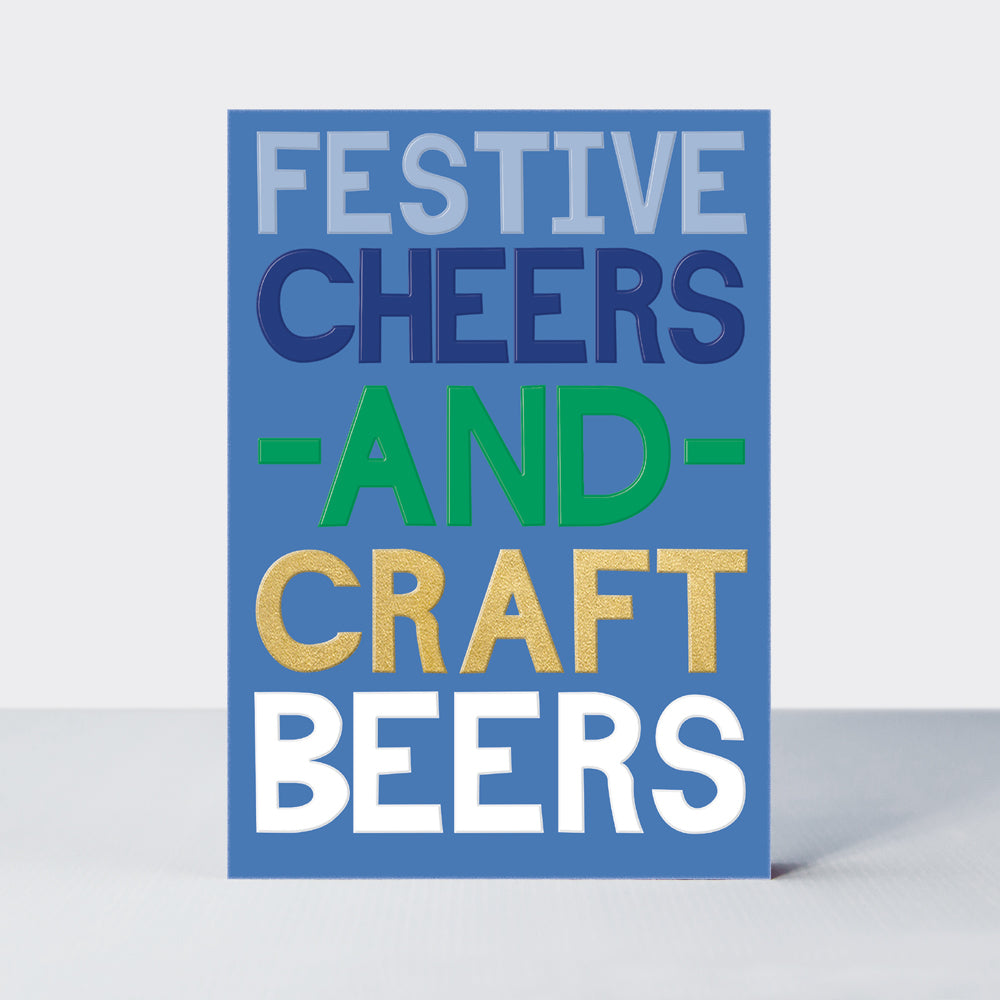 Eggnog Christmas Card - Festive Cheers &amp; Craft Beers