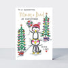 Sugar Plum - Wonderful Mum & Dad/Penguins - Greetings Card