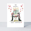 Sugar Plum - One I Love/Penguins - Greetings Card