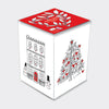 Mini Christmas Card Box - Contemporary Red & White Festive Designs - Set of 20